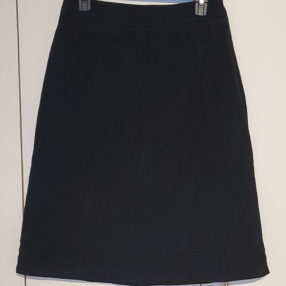 MaxMara Black Cotton Blend Skirt